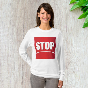 T-shirt Symbole d'arrêt rouge gras
