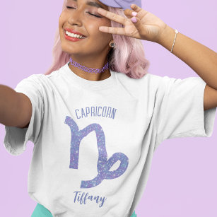 T-shirt SYMBOLE D'Astrologie Capricorne Cute Femme Personn
