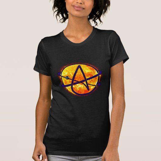 T-shirt Symbole d'athée de flamber Sun (Devant)