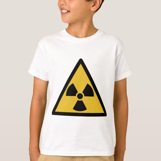 T-shirt Symbole d'avertissement de rayonnement (danger rad (Devant)