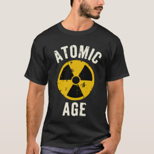 T-shirt Symbole d'avertissement radioactif de l'âge atomiq