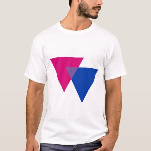 T-shirt Symbole de bisexualité (Devant)