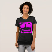 T-shirt Symbole de bus - Magenta (Devant entier)