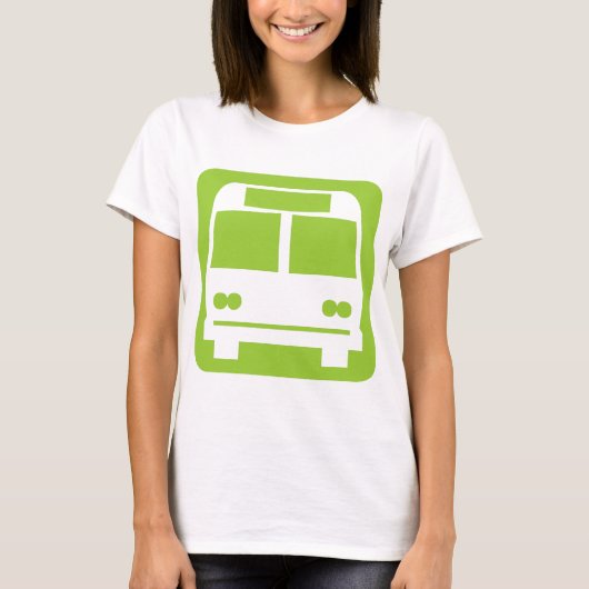 T-shirt Symbole de bus - Noir (Devant)