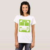 T-shirt Symbole de bus - Noir (Devant entier)