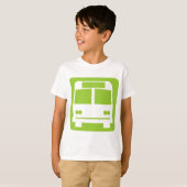 T-shirt Symbole de bus - Noir (Devant entier)