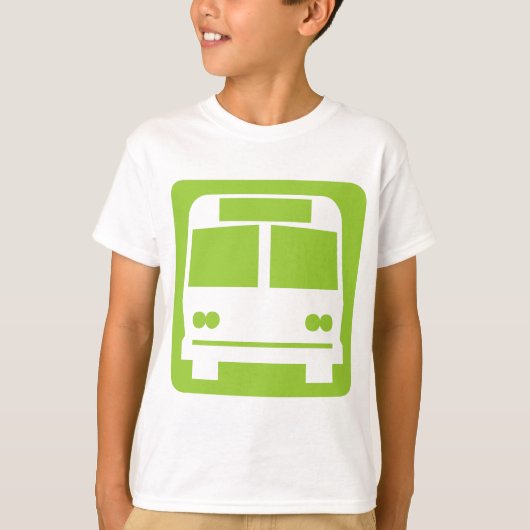T-shirt Symbole de bus - Noir (Devant)