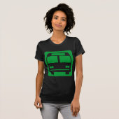 T-shirt Symbole de bus - Vert herbe (Devant entier)