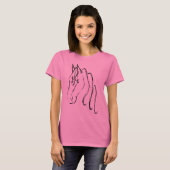 T-shirt Symbole de cheval (Devant entier)