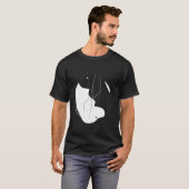 T-shirt SYMBOLE DE CHIENS Drôle Yin Yang Treeing Walker Co (Devant entier)