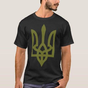 T-shirt Symbole de crête de drapeau ukrainien Logo Ukraine