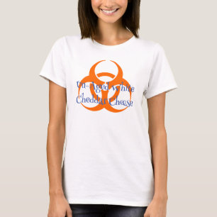 T-shirt Symbole de danger biologique avec blanc non âgé
