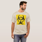 T-shirt Symbole de danger biologique désorganisé (Devant entier)
