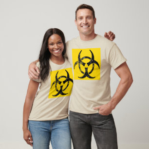 T-shirt Symbole de danger biologique désorganisé