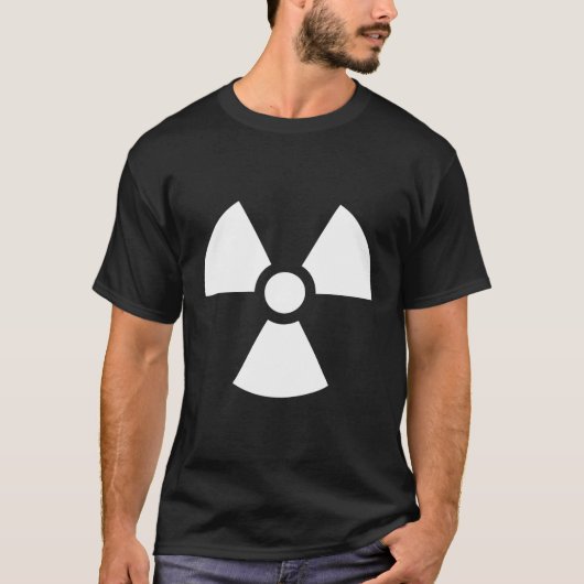 T-shirt Symbole de danger de radiation (Devant)