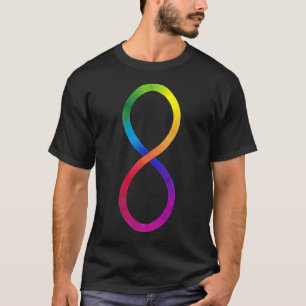 T-shirt Symbole de fierté autistique vertical
