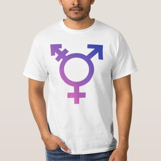 T-shirt Symbole de fierté trans (Devant)