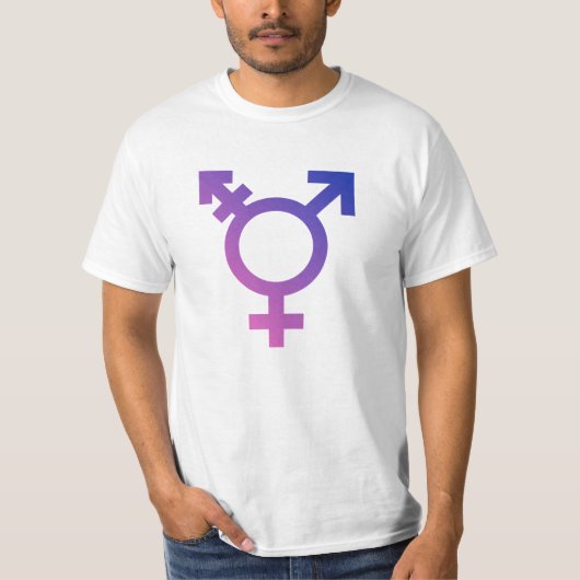 T-shirt Symbole de fierté trans (Devant)