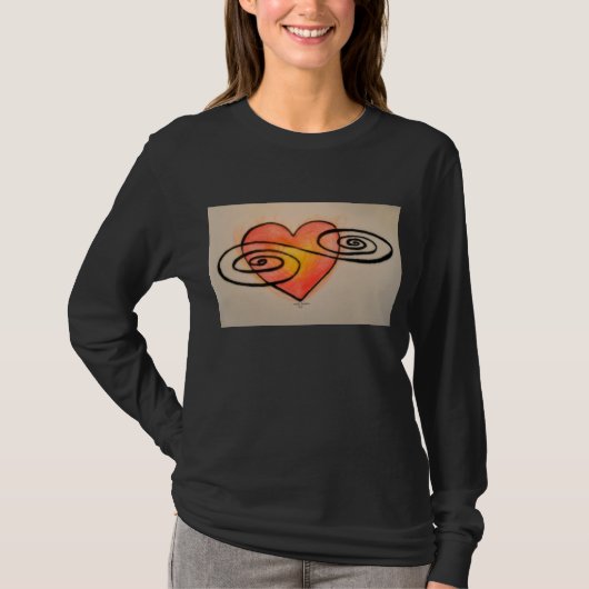 T-shirt Symbole de flottement de coeur (Devant)