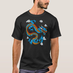 T-shirt Symbole de force dragon chinois Tradition asiatiqu