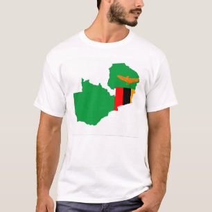 T-shirt symbole de forme de carte de drapeau de pays de la