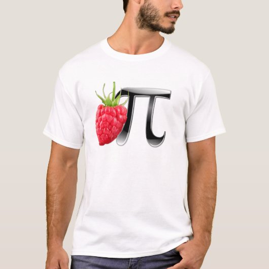 T-shirt Symbole de framboise et de pi (Devant)