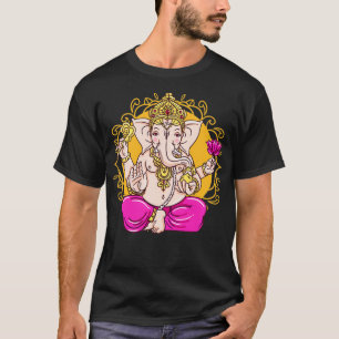 T-shirt Symbole de Ganesh Yoga Hindou Dieu Ganesha Hommes 