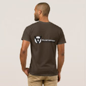 T-shirt Symbole de héros de Voluntaryist avec la frontière (Dos entier)