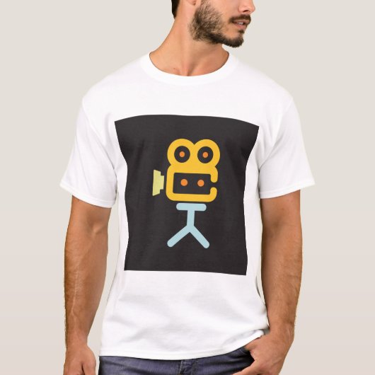 T-shirt Symbole de la caméra vidéo (Devant)