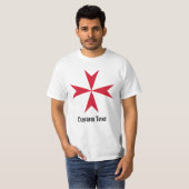 T-shirt Symbole de la Croix de Malte (Devant entier)