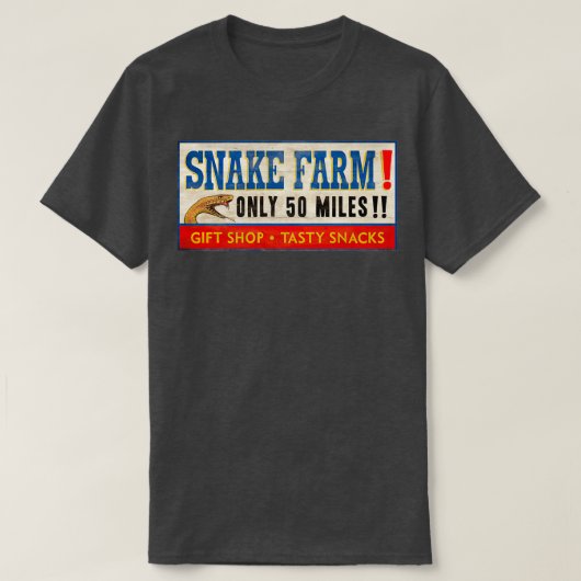 T-shirt SYMBOLE DE LA FERME DES serpents À 5 Milles (Design devant)