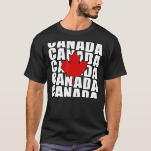 T-shirt Symbole de la Fête du Canada Feuille d'érable Cana