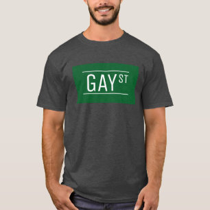 T-shirt Symbole de la Fierté Gay Street de Whimsical Parti