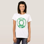 T-shirt Symbole de la lanterne de café - Vert (Devant entier)