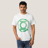 T-shirt Symbole de la lanterne de café - Vert (Devant entier)