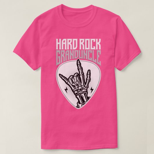 T-shirt Symbole de la main Rock Grandoncle Hard Rock (Design devant)