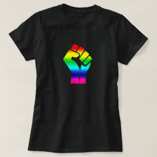T-shirt Symbole de la matière noire LGBTQ Pride Arc-en-cie