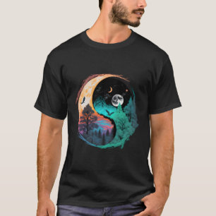 T-shirt Symbole de la méditation du taoïsme Yin Yang sur l