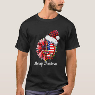 T-shirt SYMBOLE DE LA PAIX CARRÉE Ph. Hippie Xmas Lumières