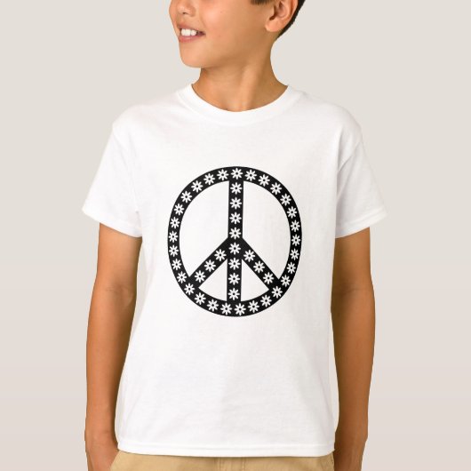 T-shirt Symbole de la paix de Daisy (Devant)