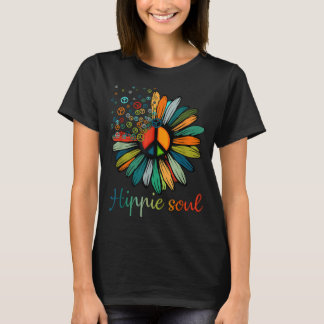 T-shirt SYMBOLE DE LA PAIX DE Daisy Hippie Soul AMATEURS D