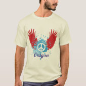 T-shirt SYMBOLE DE LA PAIX DE L'Oregon (Devant)