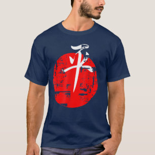 T-shirt Symbole de la paix désespéré vieilli look porté Or
