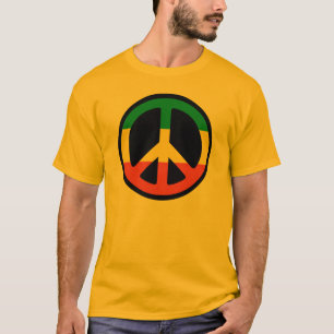 T-shirt Symbole de la Paix Reggae - Rastafara - Chemise de