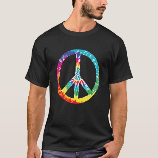 T-shirt SYMBOLE DE LA PAIX Tie Dye (Devant)