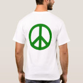 T-shirt Symbole de la paix verte (Dos)