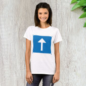 T-shirt Symbole de la route à sens unique bleu - Inscripti
