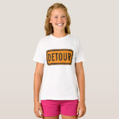 T-shirt Symbole de la route Detour (Devant entier)
