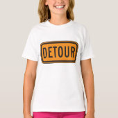 T-shirt Symbole de la route Detour (Devant)