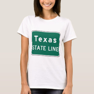 T-shirt SYMBOLE DE LA ROUTE DU Texas State Line